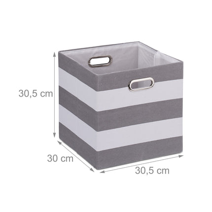 Úložný box s pruhy, sada 2 ks