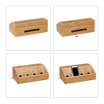 Oplaadstation van bamboe