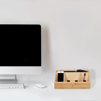Oplaadstation van bamboe