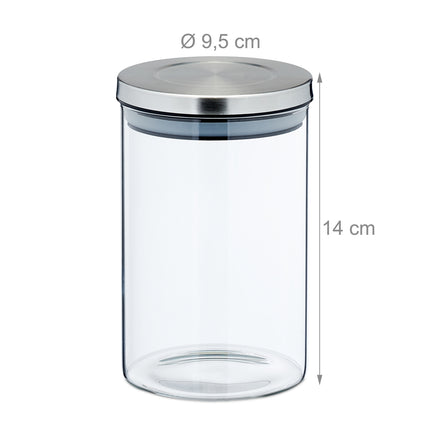 Dózy, sada 4 ks, 750 ml