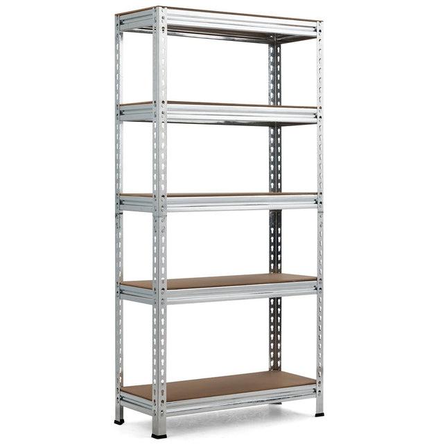 Lagerregal mit 5 verstellbaren Böden, Schwerlastregal, Tragkraft bis 500 kg, 150 x 75 x 30 cm