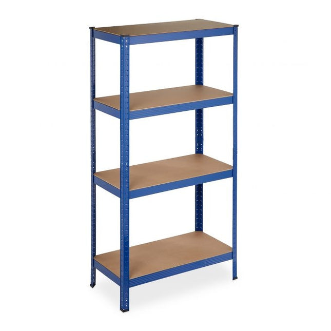 Opbergplank met 4 planken blauw