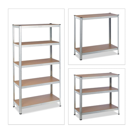 Úložný regál s 5 policemi