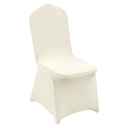 Stretch Spandex Folding Chair Covers, 50-Pack Ivory