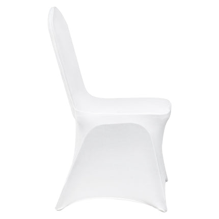 Stretch Spandex Folding Chair Covers, White, 30 Pack