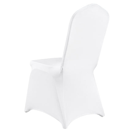 Stretch Spandex Folding Chair Covers, White, 30 Pack