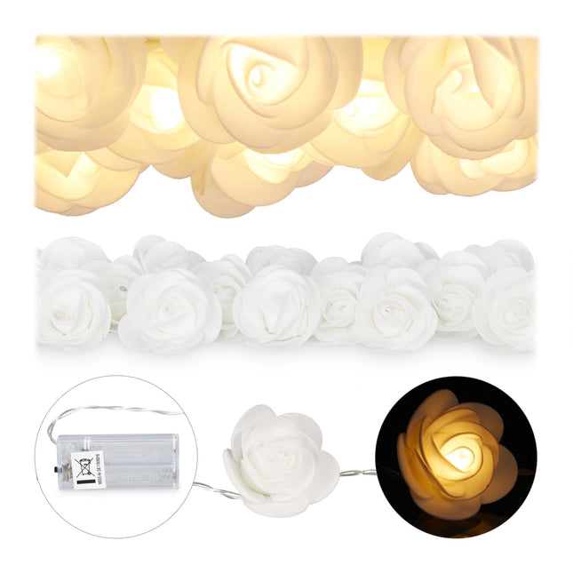 String of lights roses