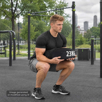 Strongman Sandbag, Empty, Fillable Up to 23 kg, Nylon, Inner Filling Bag