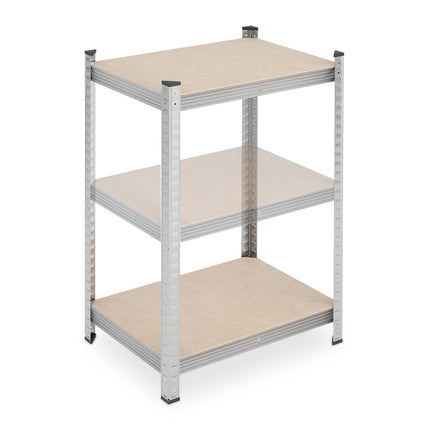 Strong shelves with 5 levels in a set of 2