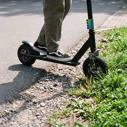 Stunt Scooter, 195x50 mm Rubber Wheels, ABEC9