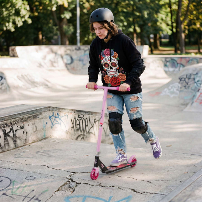 Stuntstep, stalen frame, 110 mm wielen, ABEC5