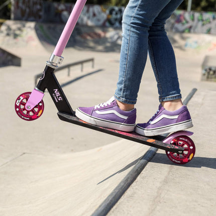 Freestyle koloběžka, ocelový rám, kolečka 110mm, ABEC5