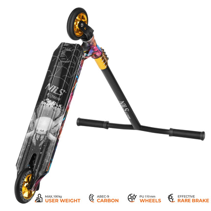 Freestyle koloběžka na triky, ložiska ABEC-9, kolečka 110mm