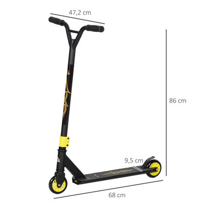 Freestyle koloběžka s ložisky ABEC 9 a kolečky 100 mm