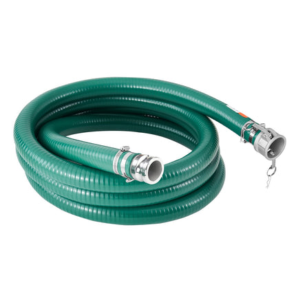 Suction Hose 2 In x 20 Ft with Camlock, Aluminum