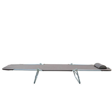 Outdoor sun lounger, brown – Garden and terrace relaxation