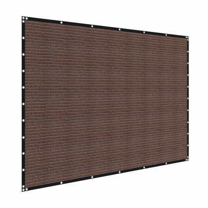 Sun Shade Cloth 10 x 12 ft, 90% Block, HDPE, Brown