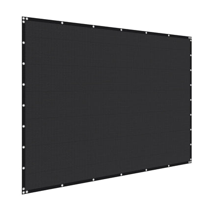 Sun Shade Cloth 8 x 12 Ft, 90% Block, HDPE, Black