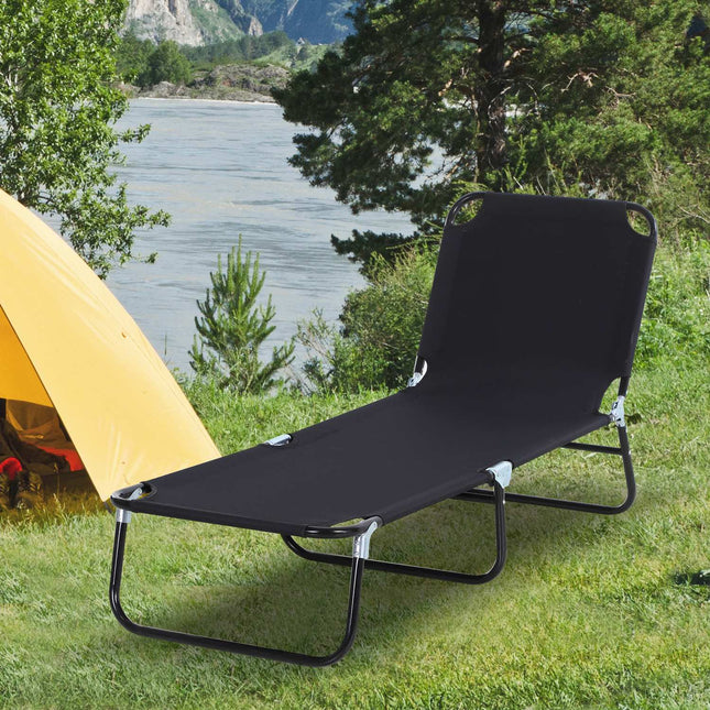 Adjustable deck chair for garden or balcony - 188 x 56 x 28 cm