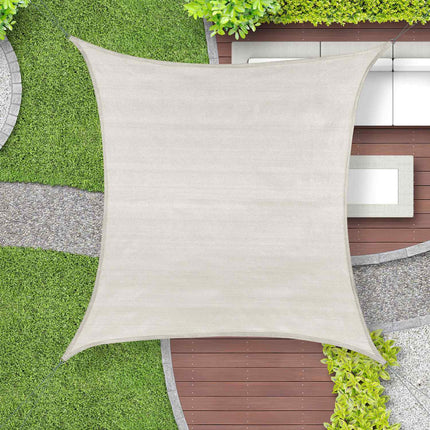 Stínící plachta polyetylenová čtvercová, šedá