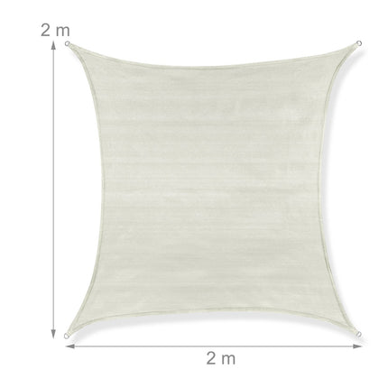 Stínící plachta polyetylenová čtvercová, šedá