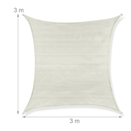 Stínící plachta polyetylenová čtvercová, šedá