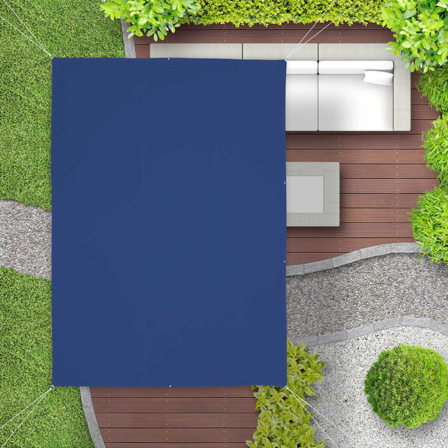 Sun sail rectangular brown