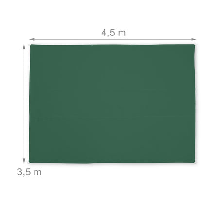 Stínící plachta obdélníková, zelená