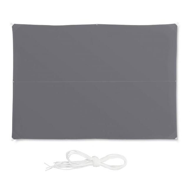 Sun sail rectangular grey