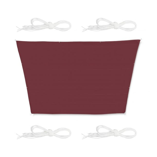 Sun sail trapezoidal maroon