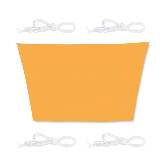 Sun sail trapezoidal yellow
