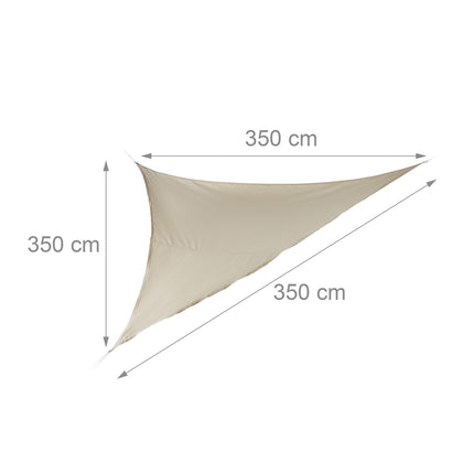 Sun sail triangular beige