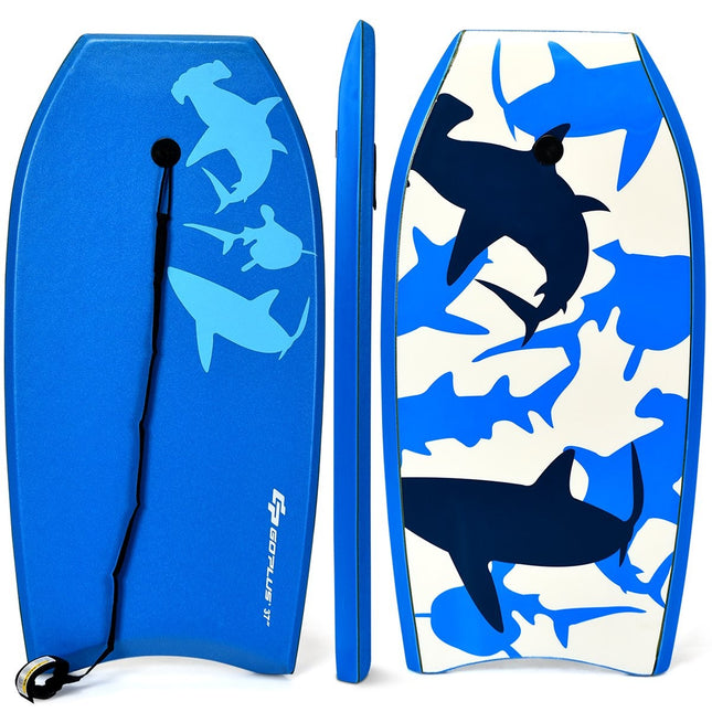 Dětský SUP board bodyboard surf modrý 104 x 52 x 6 cm