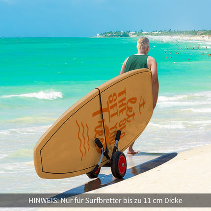 Přepravní vozík na surf, skládací, čalouněný, nosnost 45 kg