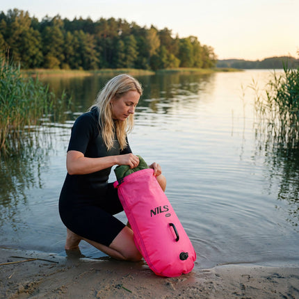 Plavecká bezpečnostní bóje s 28L vodotěsným vakem, batoh