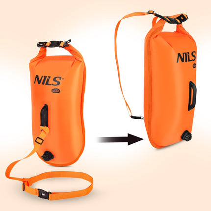 Swimming Safety Buoy With 28L Dry Bag, Backpack