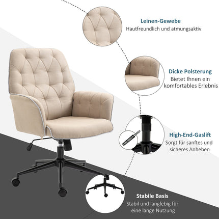 Ergonomická otočná kancelářská židle, výškově nastavitelná, pěnové polstrování