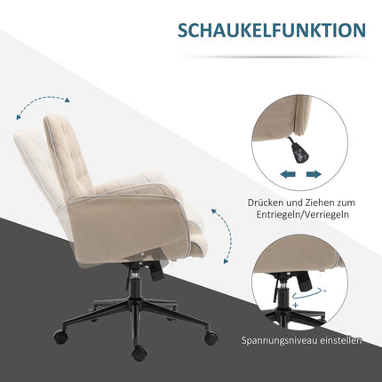 Ergonomická otočná kancelářská židle, výškově nastavitelná, pěnové polstrování