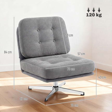 Otočné relaxační křeslo, žinylková látka, sedák 70 cm