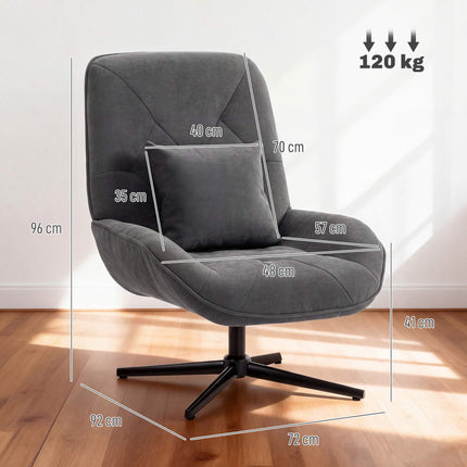 Swivel Recliner Chair, Chenille Fabric, 360 Rotation