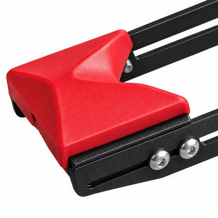 Swivelling Vertical Bicycle Wall Mount with Wall Protector – 1 Mount, Black, Red