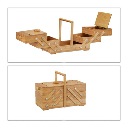 Sybox bambusový XXL mnoho přihrádek