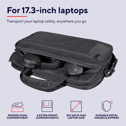 Sydney Laptoptasche 17,3" Umweltfreundlich Schwarz