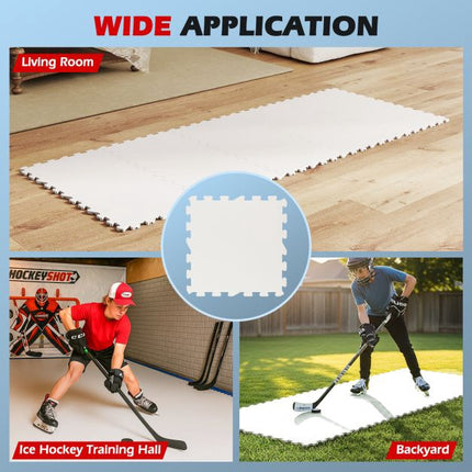 Syntetické ledové desky 10 ks, UHMW-PE, 46,5 cm