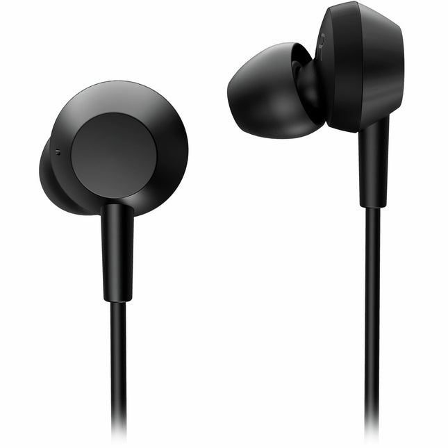 TAE5008BK Sluchátka do uší s mikrofonem a ovladačem. Konektor USB-C. Černá.