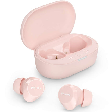 TAT1209PK True Wireless sluchátka. Malá a pohodlná. 6+18 hodin přehrávání. Třída IPX4. Růžová.