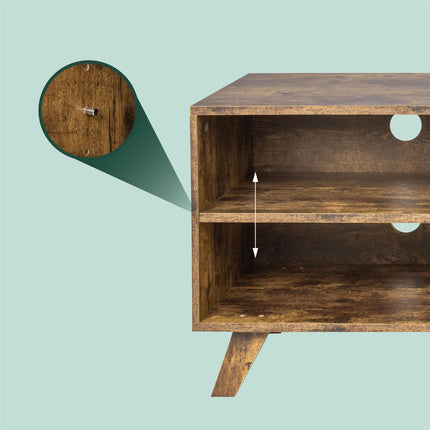 TV Cabinet, 6 Compartments, Fits TVs Up to 60 Inches