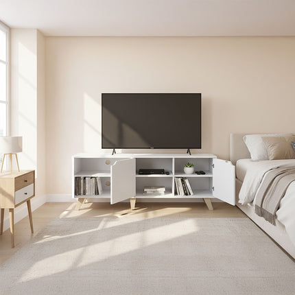TV skříňka pro 60palcové televizory, 6 přihrádek