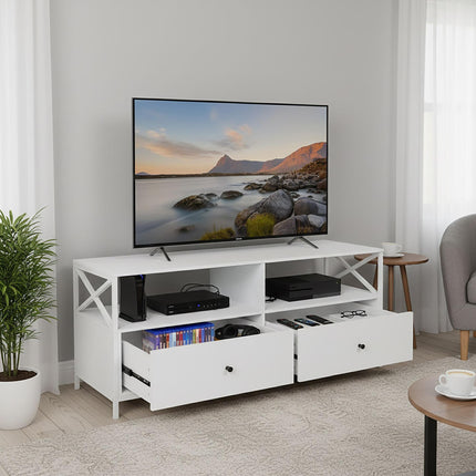 TV skříňka se zásuvkami pro televizory do 55 palců