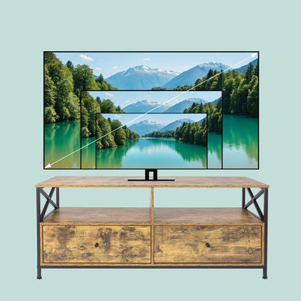 TV skříňka se zásuvkami pro televizory do 55 palců